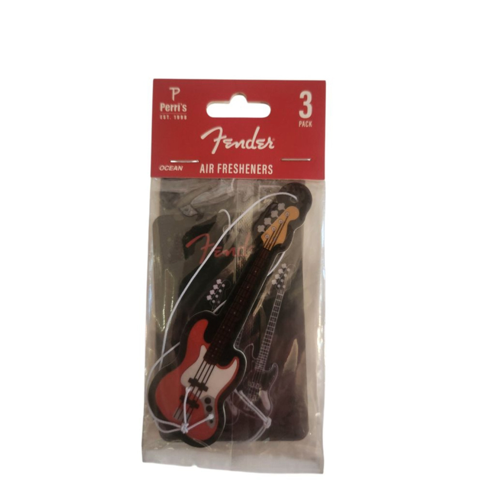 Fender Guitar Air Fresheners 3-Pack One Size Black Red Car/Home
